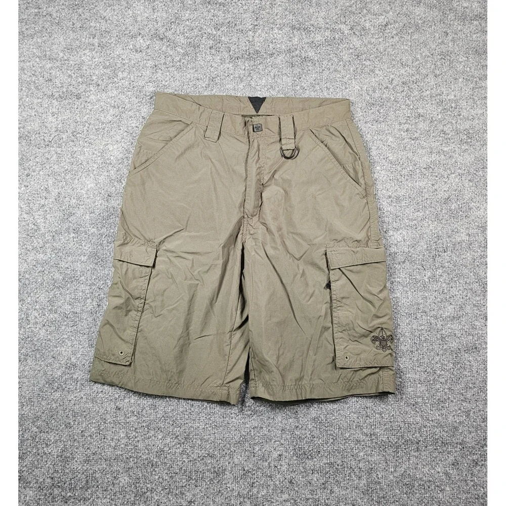 Lot Of 2 Boy Scouts of America Cargo Shorts Mens Size Small Olive Green
